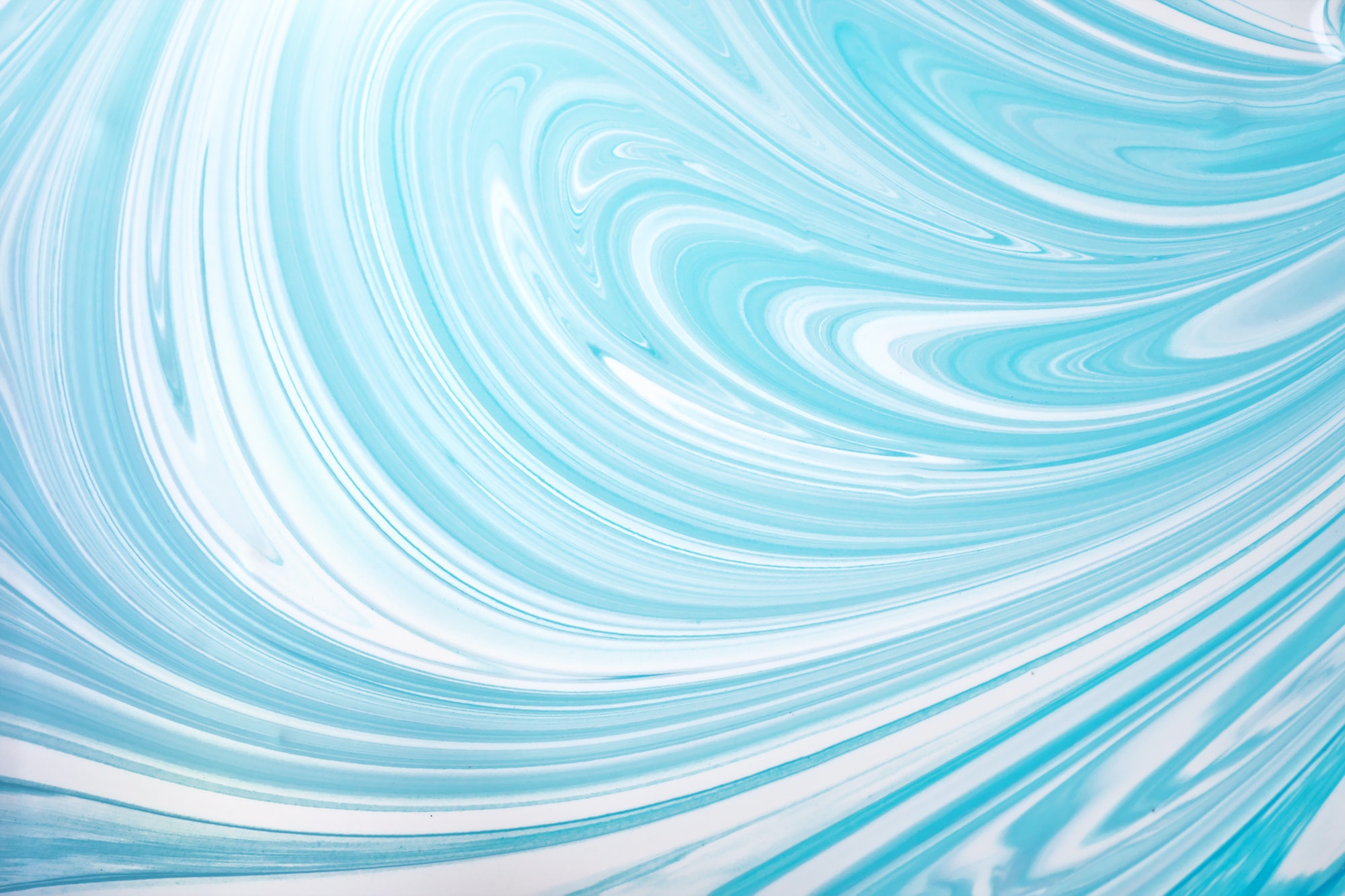 Close-up abstract water shapes curves.
