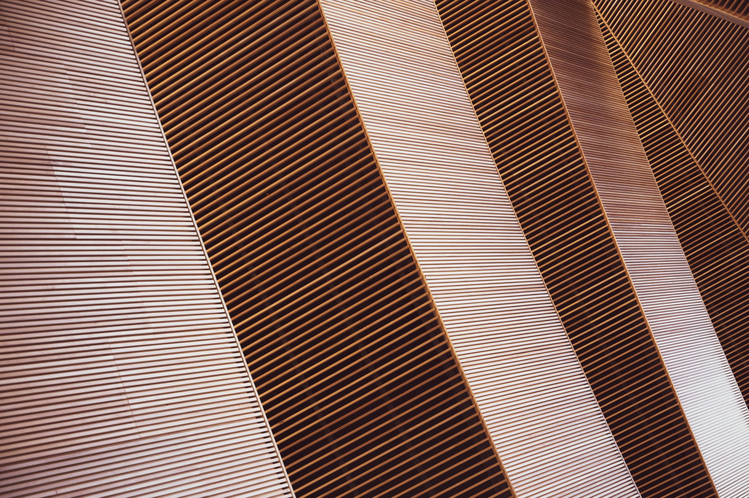 white and brown striped textile