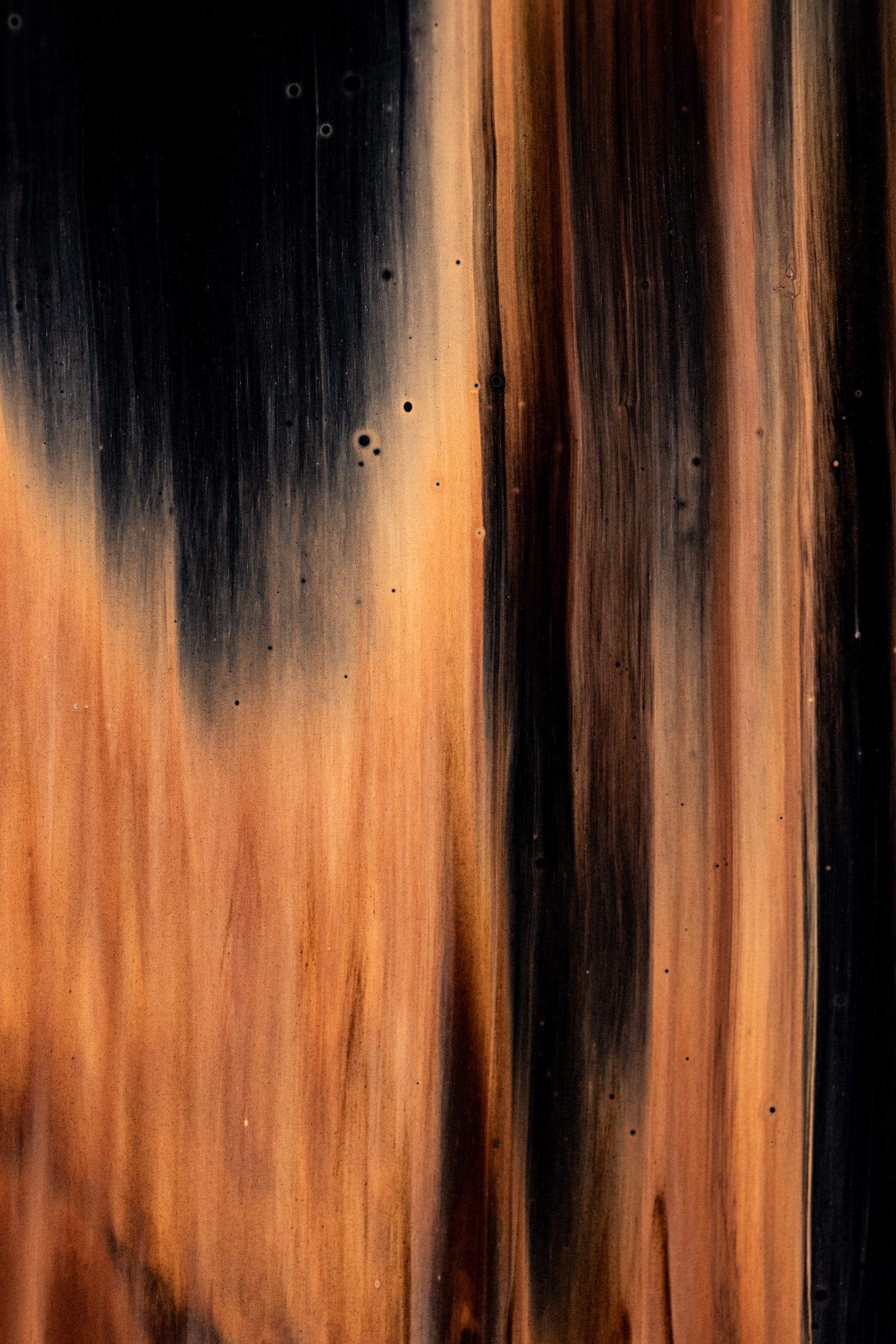 brown and black abstract painting